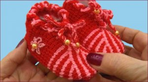 Пинетки тунисским крючком. Пинетки крючком для начинающих.