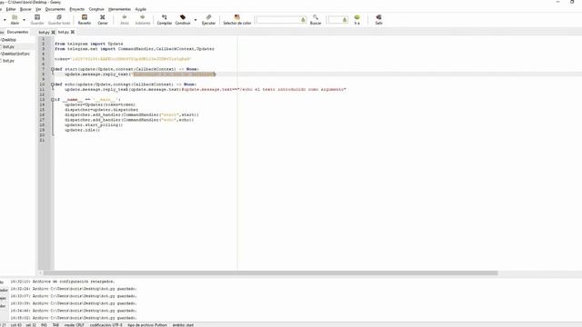 Como crear un bot de telegram con python3 y PTB смотреть онлайн