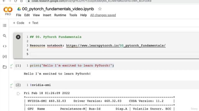 12 Getting Setup to Write PyTorch Code смотреть онлайн