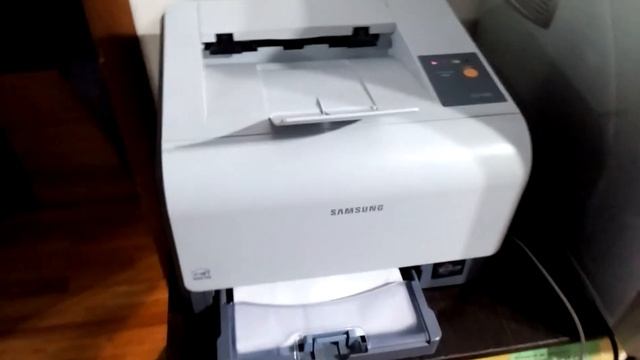 демонстрация качества печати принтера Samsung CLP-300 смотреть онлайн