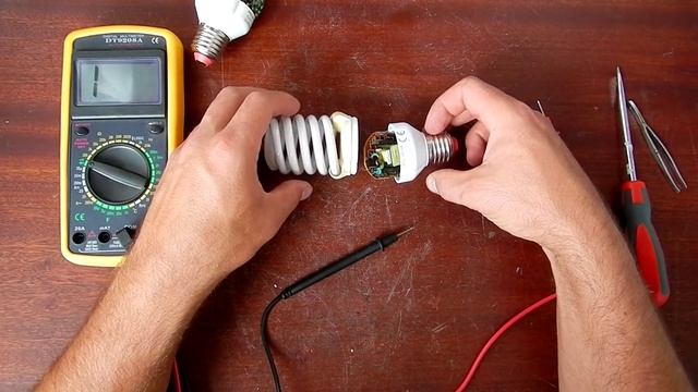 Как восстановить люминесцентную лампу (экономку) своими руками смотреть онлайн
