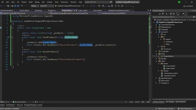 Live Product Count Using Asp.Net Core 6.0 with SignalR смотреть онлайн
