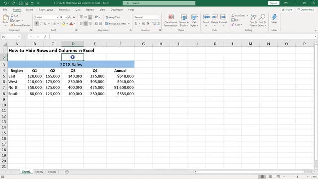 How to Hide Rows and Columns in Excel смотреть онлайн