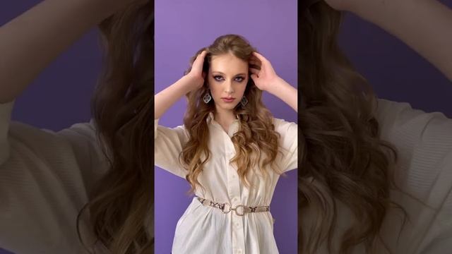 Объёмные локоны без гофре и начёса на длинные волосы. смотреть онлайн