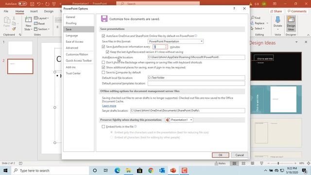 How to Auto Save Presentation in Power Point - Office 365 смотреть онлайн