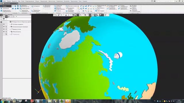 Первый полёт космического корабля Восток-1 в программе КОМПАС-3D смотреть онлайн