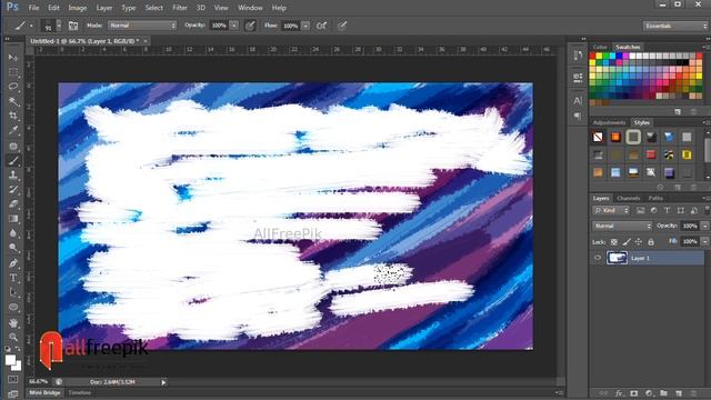 How to Create Easy Colourful Abstract Grunge Ink Frame in Adobe Photoshop смотреть онлайн