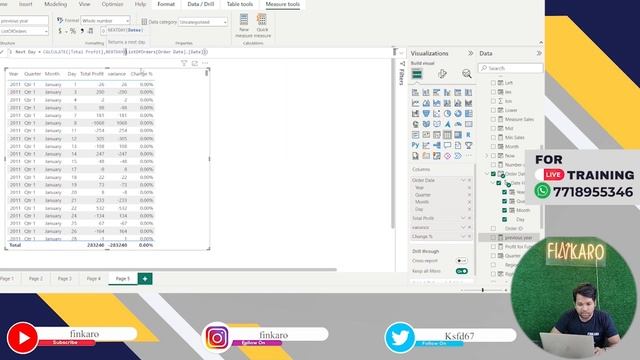 lecture 149: Time Intelligence Function in Power BI | Calculate Next Days Sales and Variance смотреть онлайн