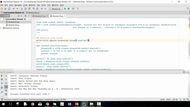 Introduction to Python NLTK Module 02 смотреть онлайн