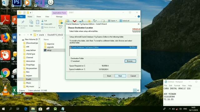 CARA INSTAL ORACLE 11g DI WINDOWS 10 смотреть онлайн