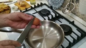 Жарим яйца, на нержавеющей сковородке! ?