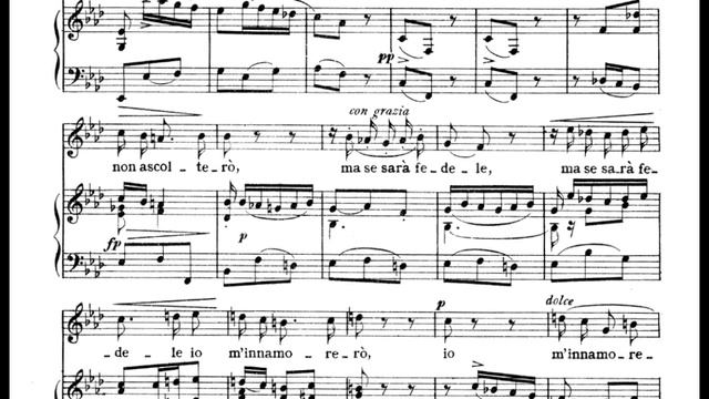 Se Florindo é fedele - A. SCARLATTI (Ab major-Medium Voice) Piano accompaniment смотреть онлайн