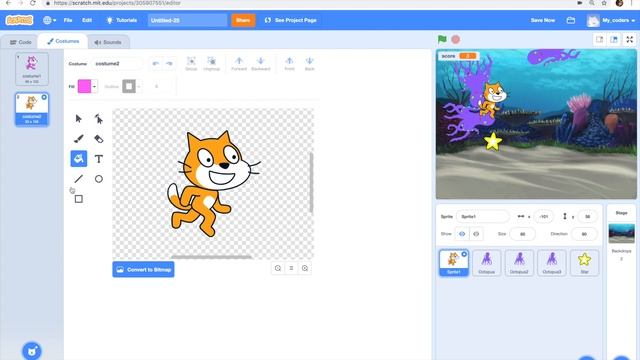 32. Star Hunter Game in Scratch (part 3) смотреть онлайн