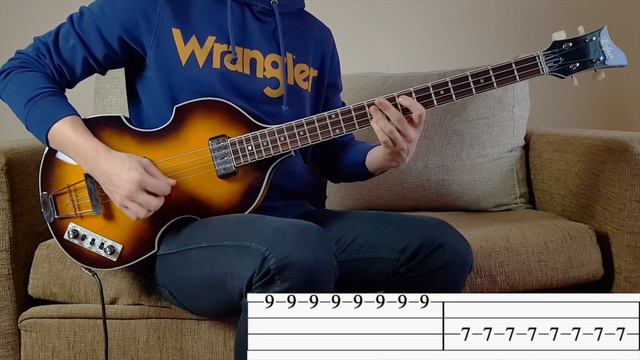 HELTER SKELTER - The Beatles (Paul McCartney GENYC) BASS COVER WITH TABS | Höfner 500/1 смотреть онлайн