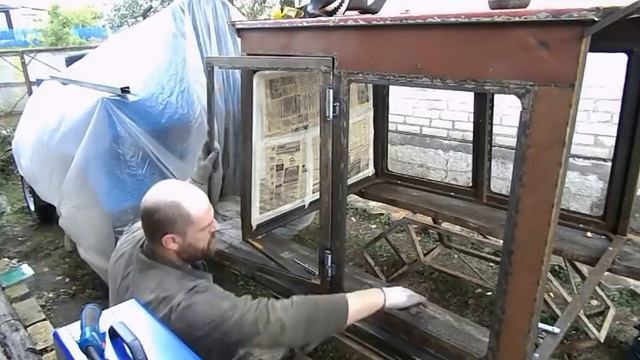 Самодельный трактор.Процесс сборки.Петли на двери. #143 смотреть онлайн