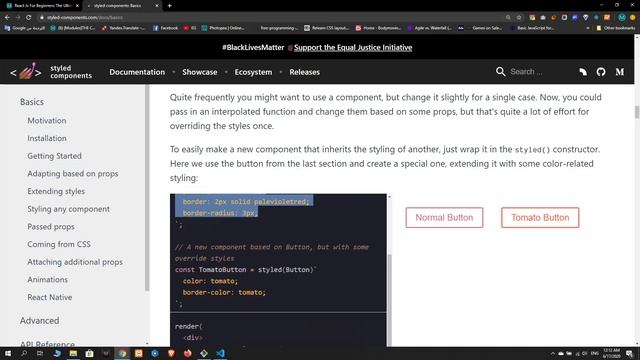 5 Styled Components } React Js смотреть онлайн