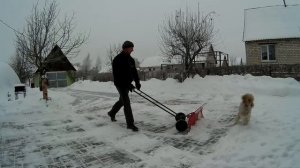 скребок для уборки снега в деле