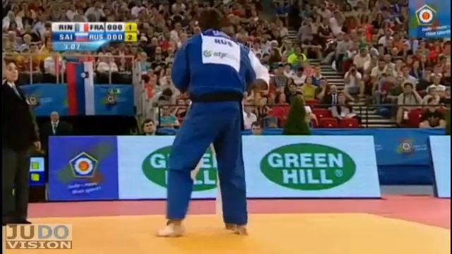 Judo European Championships 2013: Teddy RINER (FRA) - Renat SAIDOV (RUS) Semi Final [+100kg]