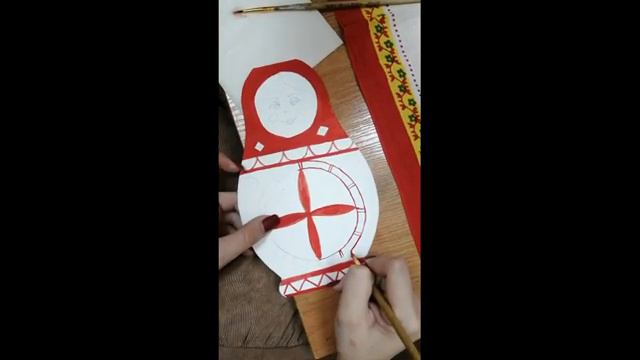 Мастер - класс _Матрешка в Мезенской росписи_ смотреть онлайн