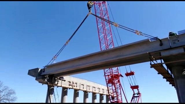 МОНТАЖ ЖЕЛЕЗОБЕТОННЫХ БАЛОК, ЧАСТЬ 2/МОСТ СТАНОВИТСЯ МОСТОМ/ОПОРЫ МОСТА СОЕДИНЯЮТСЯ смотреть онлайн