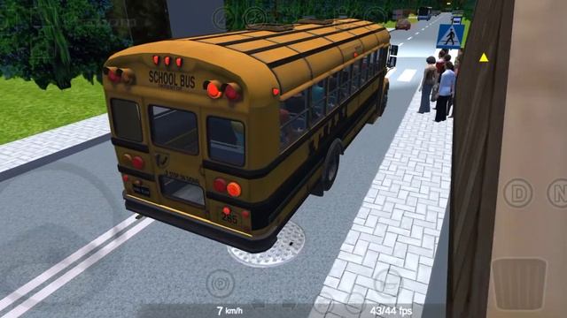 Proton Bus Simulator Urbano. Карта: Podmiejska. Автобус: SchoolBus_I8000. Маршрут: Nº200. смотреть онлайн