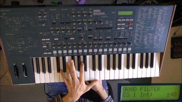 Korg MS2000 Digital Delay Demo