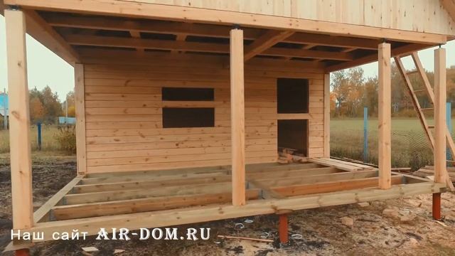 Строим дом из бруса. Сруб дома из бруса 6 х 9 в Новосибирске. смотреть онлайн