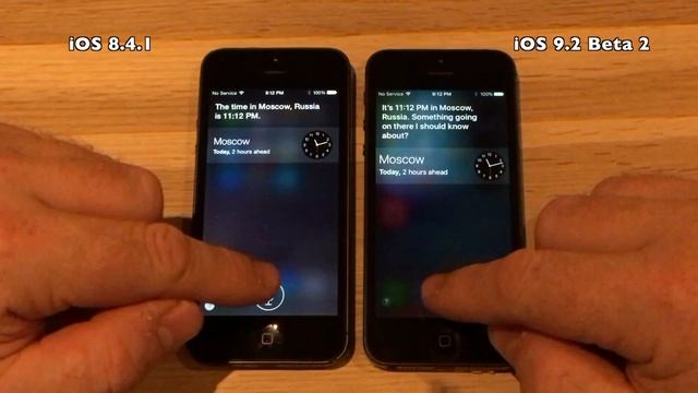 iPhone 5 iOS 8.4.1 vs iOS 9.2 Beta 2 / Public Beta 2 (Build # 13C5060d) смотреть онлайн