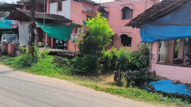 Южный ГОА. Гуляем по деревне Бенолим. Заходим в магазины. Benaulim south Goa India.