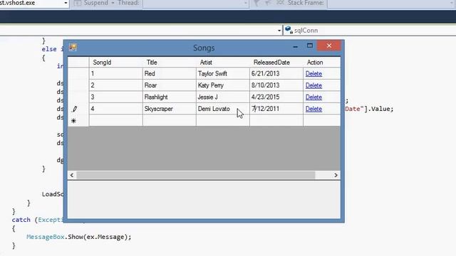 DataGridView C# Update Database With DataSet and SqlDataAdapter - Working Code смотреть онлайн