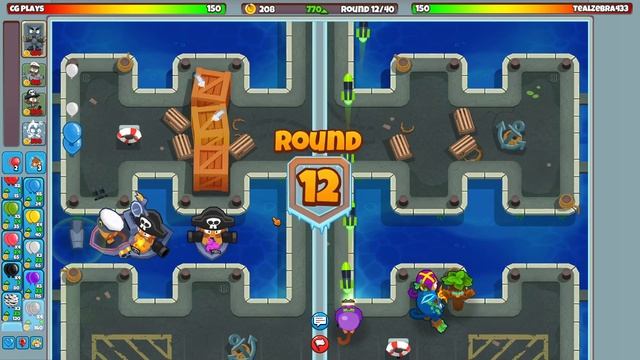 Buccaneer, Sub Monkey, Ice Monkey, Obyn Best Strategy! - Bloons TD Battles 2 BTD смотреть онлайн