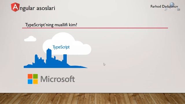 Angular asoslari. 2-Bo'lim. 1-Dars. TypeScript haqida tushuncha. смотреть онлайн