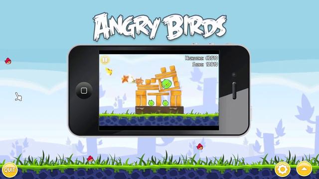 Angry Birds iPhone App смотреть онлайн