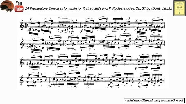 Dont Jakob - Violín Exercise no. 22 | Piano Accompanist for Beginner
