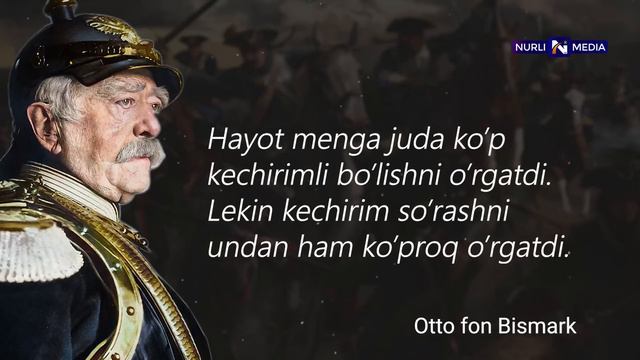 SIYOSATDA Hech Kimga ISHONMA! Otto Fon BISMARK Dan Iqtiboslar, Hikmatli So'zlar!