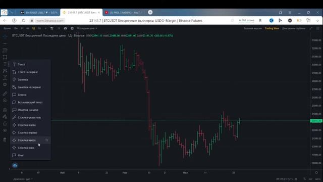 Как правильно настроить график | binance трейдинг смотреть онлайн