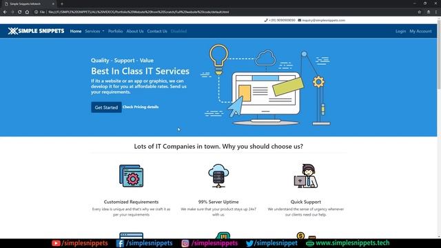 Introduction to Website Development Course using HTML5, CSS, JS & BootStrap | Tutorial - 1 смотреть онлайн