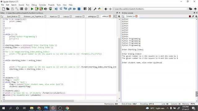 Python | While Loop | Part 3 | Class Video смотреть онлайн