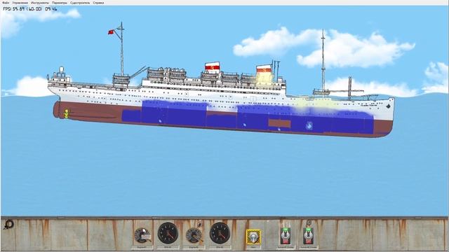 КРУШЕНИЕ АДМИРАЛА НАХИМОВА | Floating Sandbox смотреть онлайн