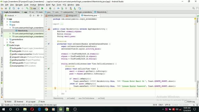 How to set Validation In Android studio In Hindi language | email and password Validation in androi смотреть онлайн