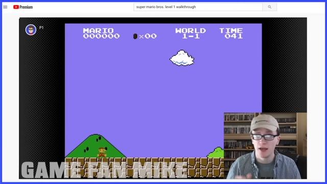 Super Mario Bros. 1-1 Walkthrough - Game Fan Mike смотреть онлайн
