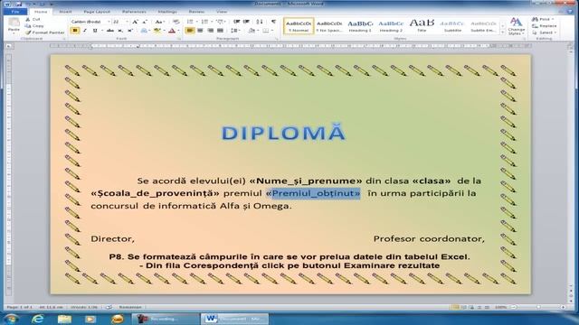 Imbinare documente Word-Excel смотреть онлайн