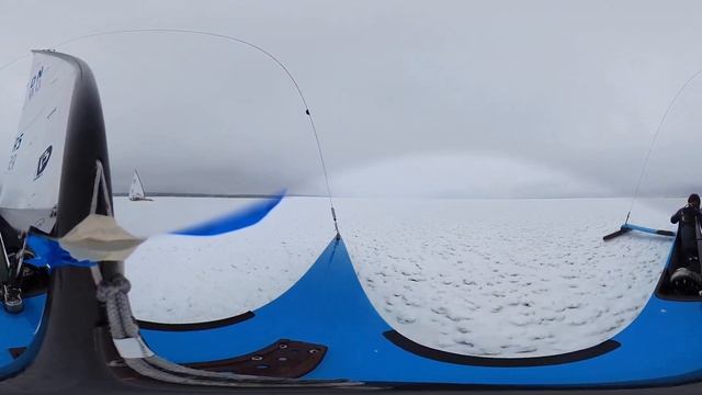 Буер DN.Буер 2023.Ice boat sailing 2023.Буер DN.От первого лица. Трасса. смотреть онлайн