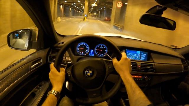 2013 BMW X6 M50D Night Drive | POV Test Drive #746 Joe Black