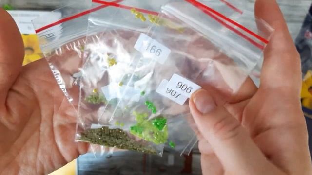 Набор алмазной мозаики от MILATO "Желтый цветок." Обзор , распаковка и готовая работа. смотреть онлайн