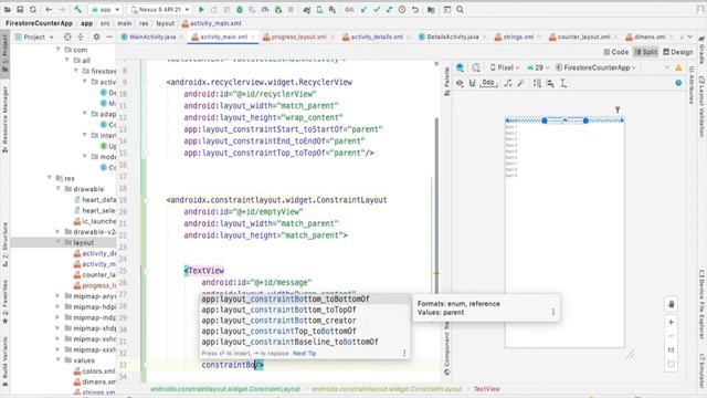 Firebase Realtime database Counter App || Like counter app || Android Tutorial || PART 5 смотреть онлайн