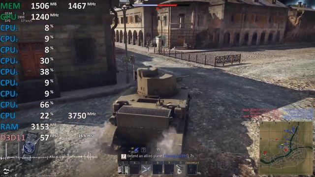 Ryzen 5 2400G Review War Thunder Gameplay Benchmark. Vega 11 iGPU смотреть онлайн