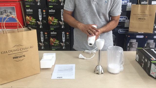 Unbox braun mq3000 smoothie + 700w - Đập hộp máy xay cầm tay Braun MQ 3000 + Smoothie đầu xay inox смотреть онлайн