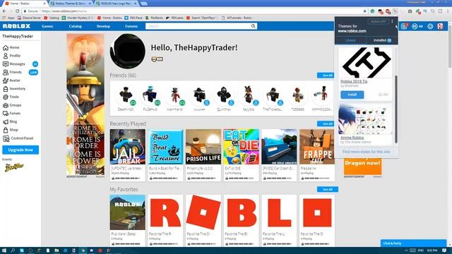 How to change your ROBLOX theme! смотреть онлайн