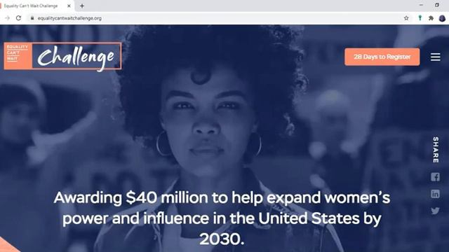 Equality Can't Wait Challenge: Pre-Registration Webinar (8/4/2020) смотреть онлайн